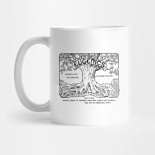 Eugenics Tree | Logo of Eugenics | Eugenics is The Self Direction of Human Evolution | Vintage Retro Image Mug